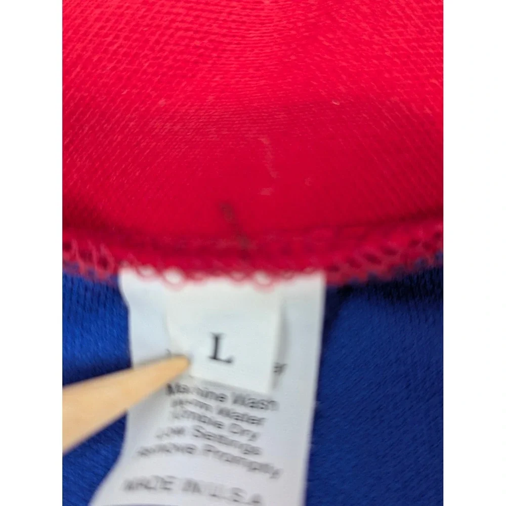 Blue Red Union Jack‎ Track Jacket Full Zip Mens Size L Made in USA VTG Full Zip